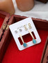 New Luxury Korean Collection Drop Blue Stone Drop Earrings Set For Women & Girls Cubic Zirconia Alloy Stud Earring - Pair Of 3 Destiny Jewels