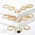 Beautiful Design Gold Plated Ring Set - Set Of 13 Destiny Jewels